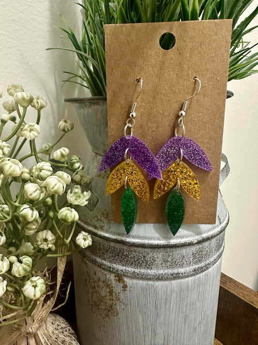 Mardi Gras Earrings